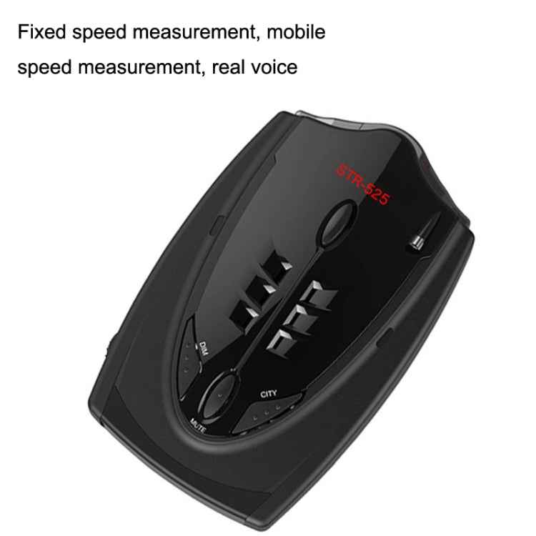 STR-525 Electronic Dog Car Radar Full Frequency Flow Speed Early Warning Device, STR-525