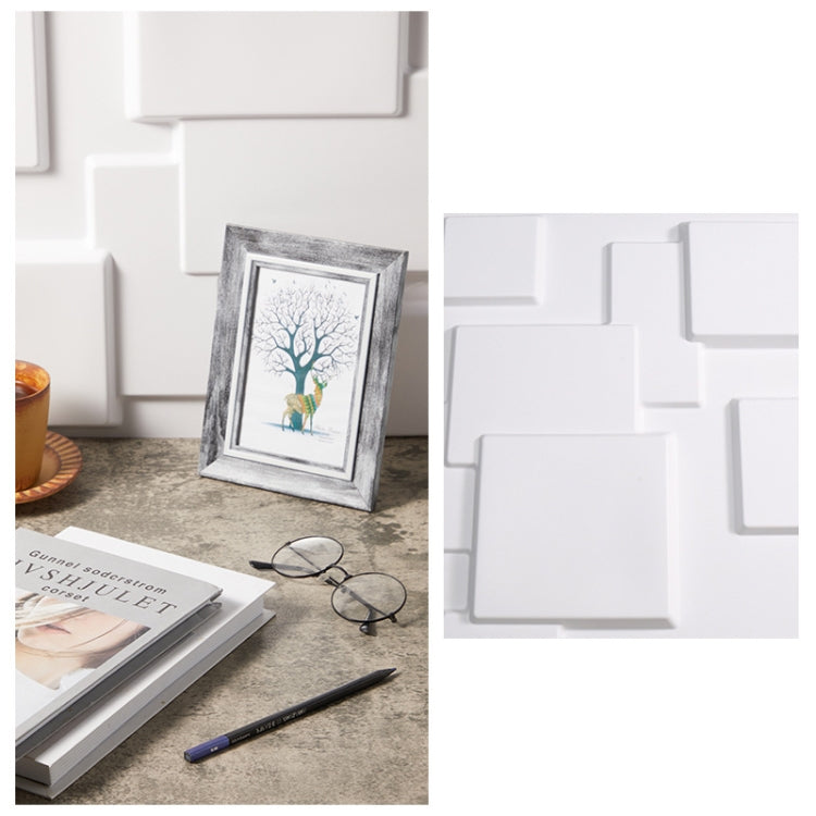 PVC Material Stereo 3D Shooting Background Board Photo Props,50 X 50cm, D081 Waves White, D094 European -style White, D095 Square Brick White, D105 Ripple White, D133 Cook White, D137 Simple White
