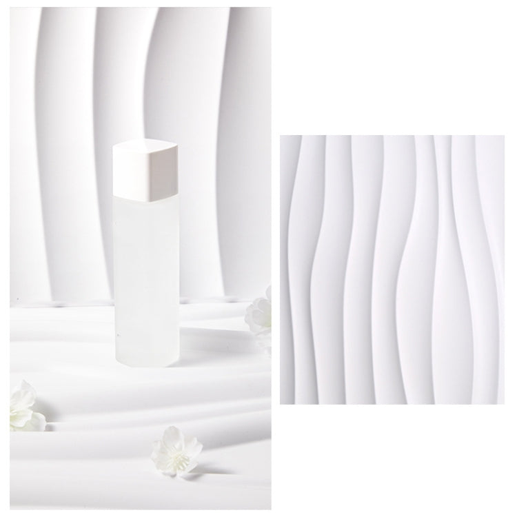 PVC Material Stereo 3D Shooting Background Board Photo Props,50 X 50cm, D081 Waves White, D094 European -style White, D095 Square Brick White, D105 Ripple White, D133 Cook White, D137 Simple White