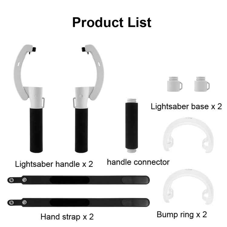 VR Controllers Long Stick Handle for Meta Quest 2 Playing Beat Saber Games