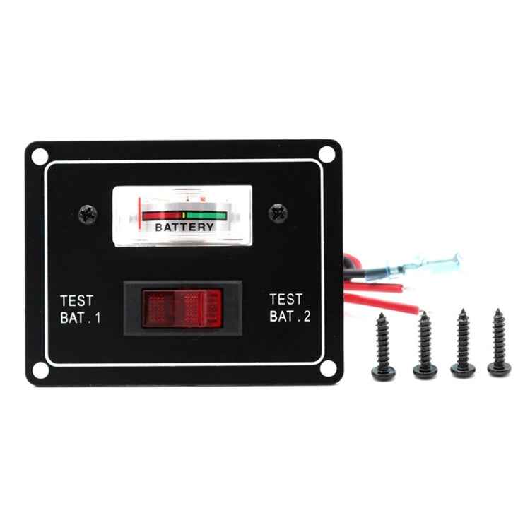 Marine Dual Battery Tester Pointer Voltmeter
