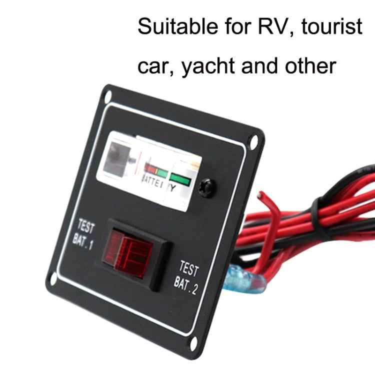 Marine Dual Battery Tester Pointer Voltmeter