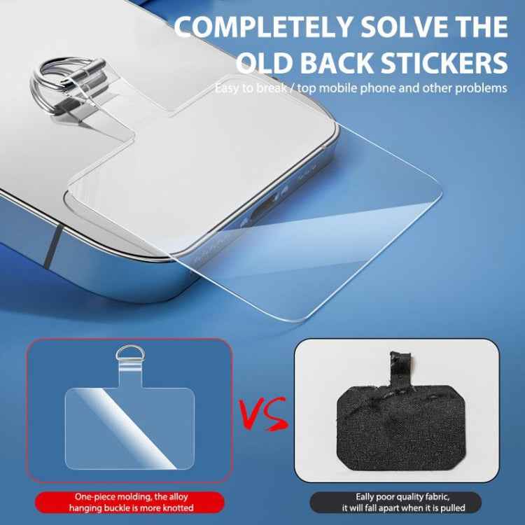 3 PCS Universal Phone Lanyard Gasket Back Stick TPU Connecting Piece