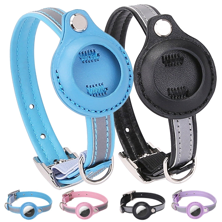 For AirTag 2nd Gen / AirTag 1st Gen Tracker Protective Cover Pet PU Collar, XS, S, M