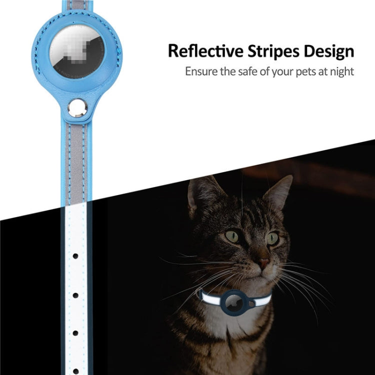 For AirTag 2nd Gen / AirTag 1st Gen Tracker Protective Cover Pet PU Collar, XS, S, M
