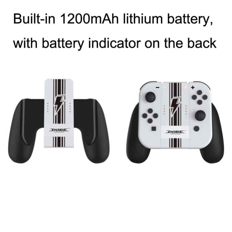 DOBE ITNS-873B JOYCON Handle Grip Back Clip Charger For Nintendo Switch OLED