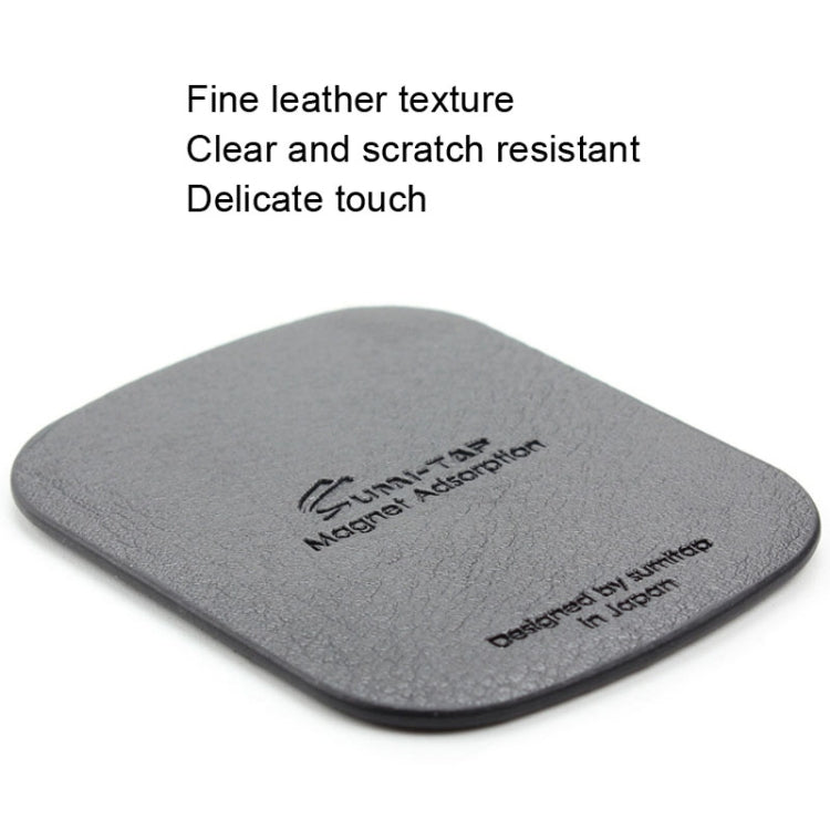 SUMITAP STHP-C40 Leather Square Magnetic Sheet Magnetic Car Phone Holder Accessories