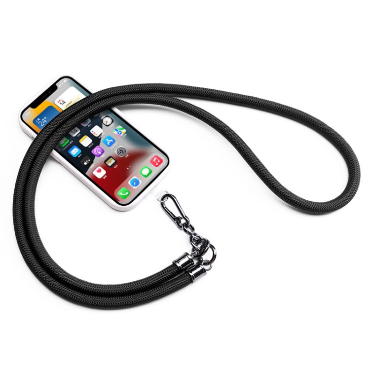 Mobile Phone Mountaineering Rope Lanyard Can Be Hung Neck Or Crossbody, Black, Orange, Sky Blue, Red, Gem Blue, Violet, Brick Orange