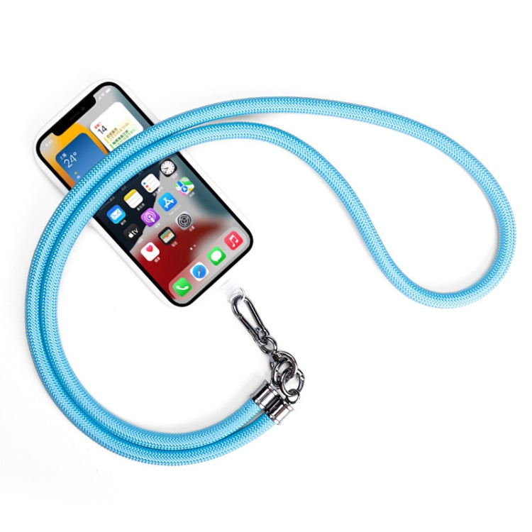 Mobile Phone Mountaineering Rope Lanyard Can Be Hung Neck Or Crossbody, Black, Orange, Sky Blue, Red, Gem Blue, Violet, Brick Orange