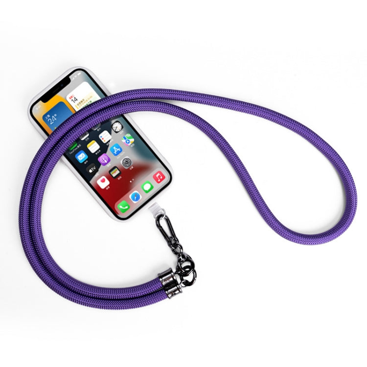 Mobile Phone Mountaineering Rope Lanyard Can Be Hung Neck Or Crossbody, Black, Orange, Sky Blue, Red, Gem Blue, Violet, Brick Orange