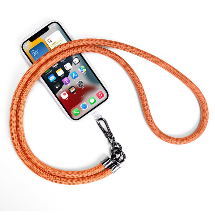 Mobile Phone Mountaineering Rope Lanyard Can Be Hung Neck Or Crossbody, Black, Orange, Sky Blue, Red, Gem Blue, Violet, Brick Orange
