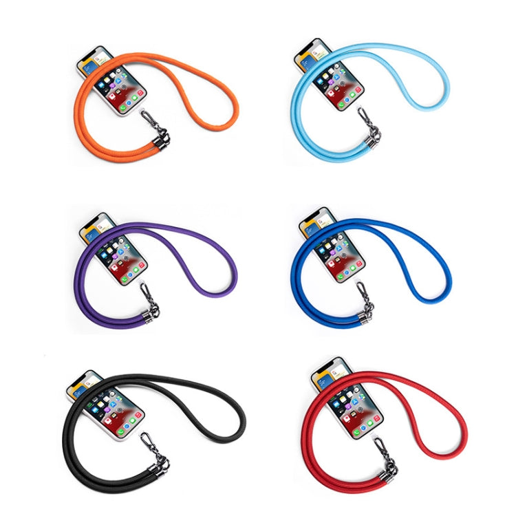 Mobile Phone Mountaineering Rope Lanyard Can Be Hung Neck Or Crossbody, Black, Orange, Sky Blue, Red, Gem Blue, Violet, Brick Orange