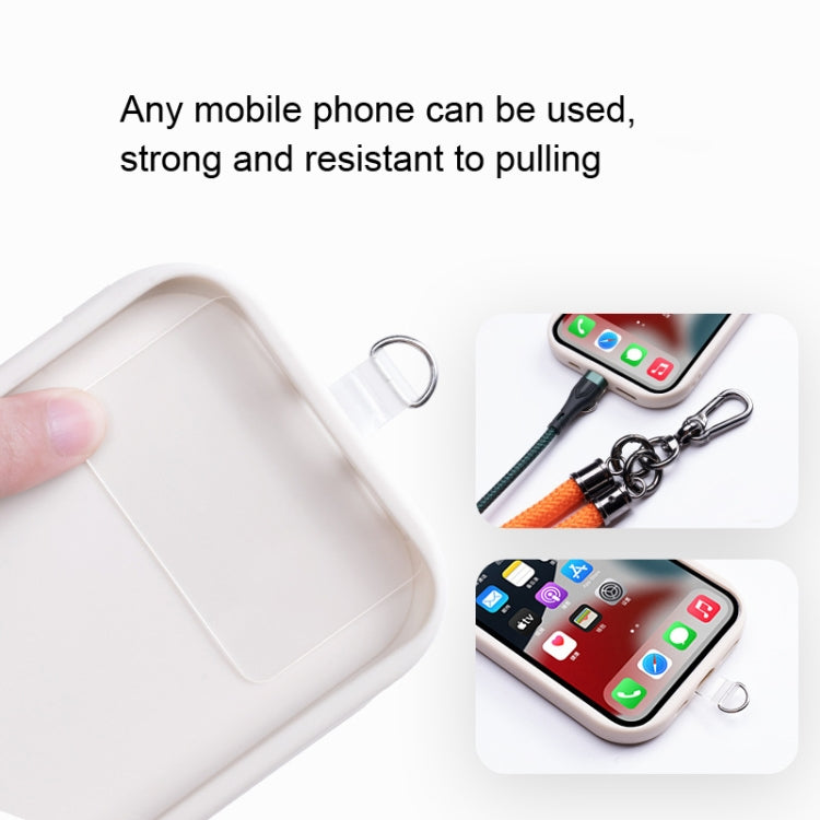 Mobile Phone Mountaineering Rope Lanyard Can Be Hung Neck Or Crossbody, Black, Orange, Sky Blue, Red, Gem Blue, Violet, Brick Orange