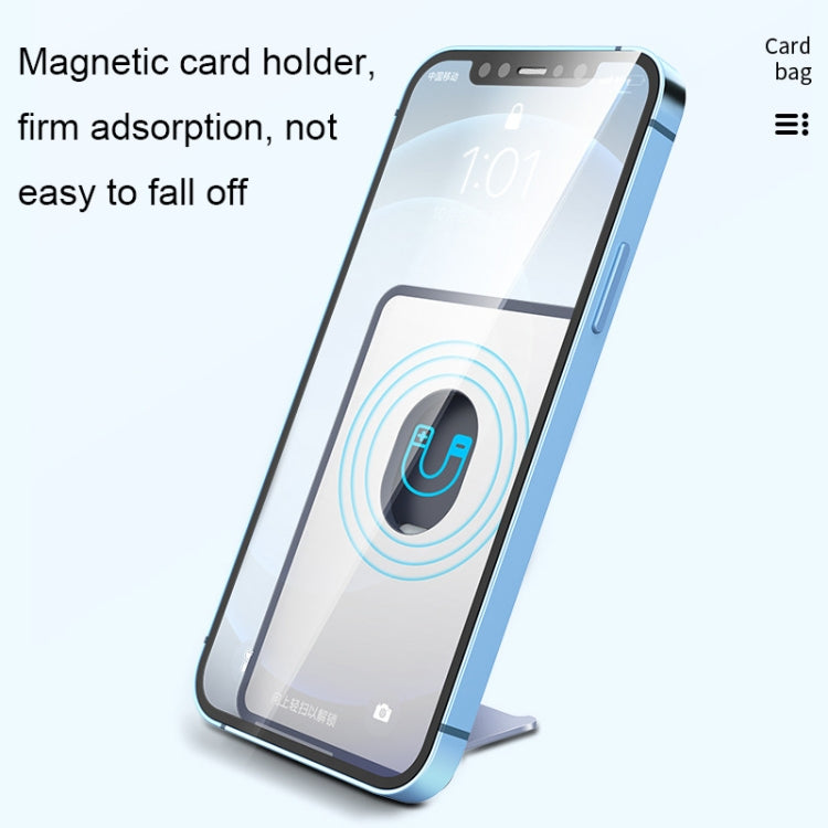 CY133H Silicone Magnetic Phone Holder with Card Holder Function
