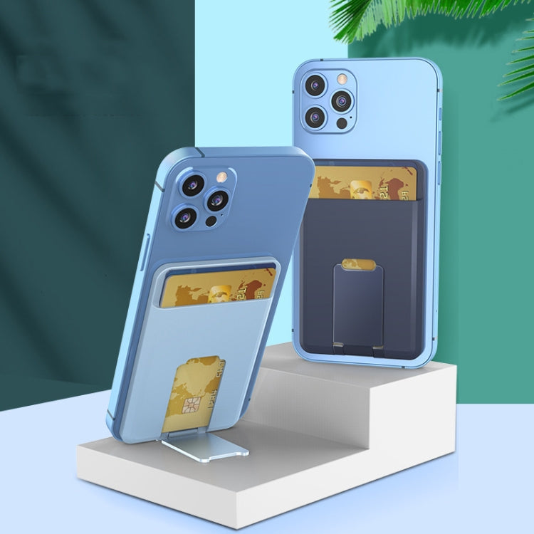 CY133H Silicone Magnetic Phone Holder with Card Holder Function