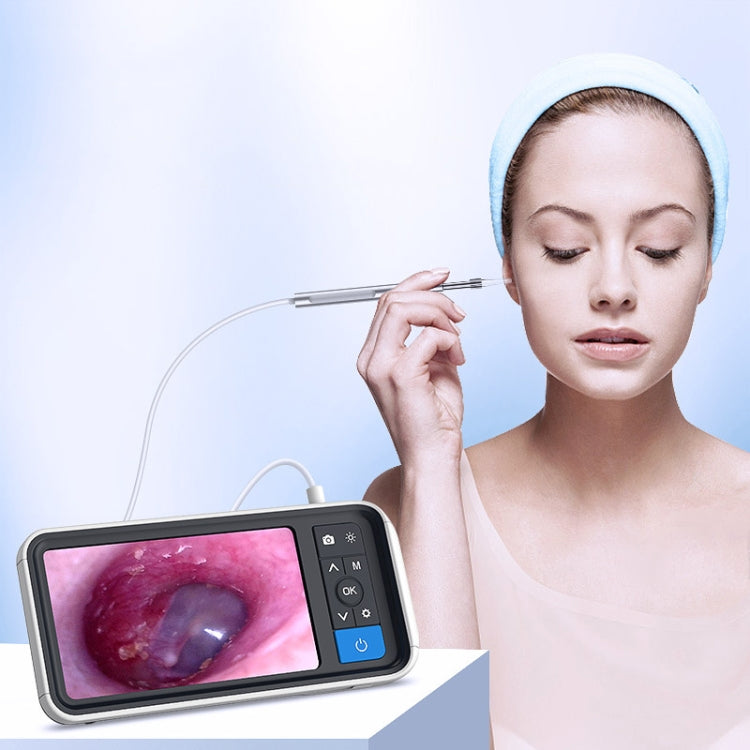 Otoscope intelligent TESLONG MS450 4,5 pouces HD avec carte mémoire de 32 Go, MS450