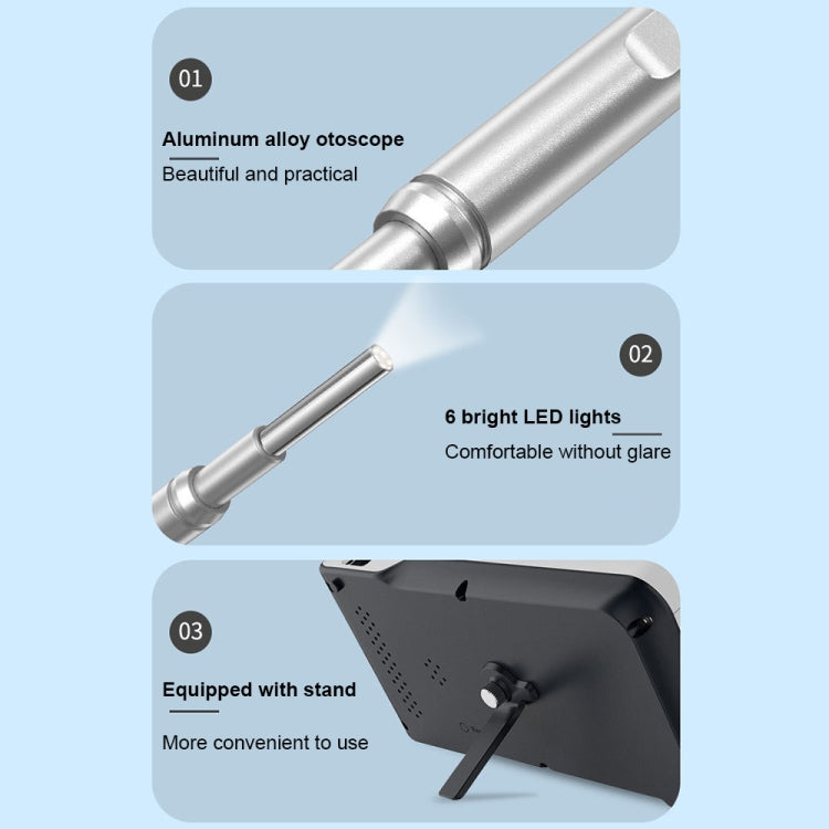 Otoscope intelligent TESLONG MS450 4,5 pouces HD avec carte mémoire de 32 Go, MS450