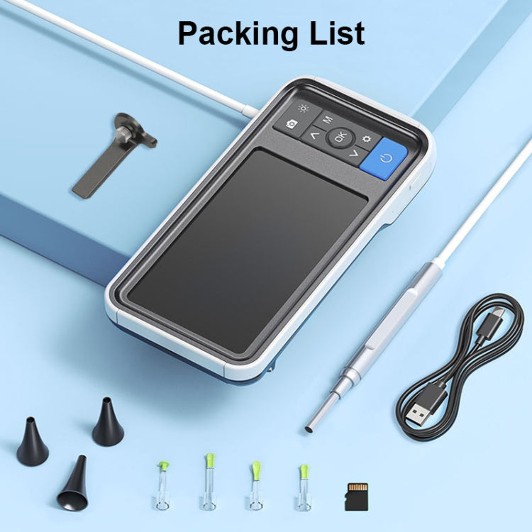 Otoscope intelligent TESLONG MS450 4,5 pouces HD avec carte mémoire de 32 Go, MS450