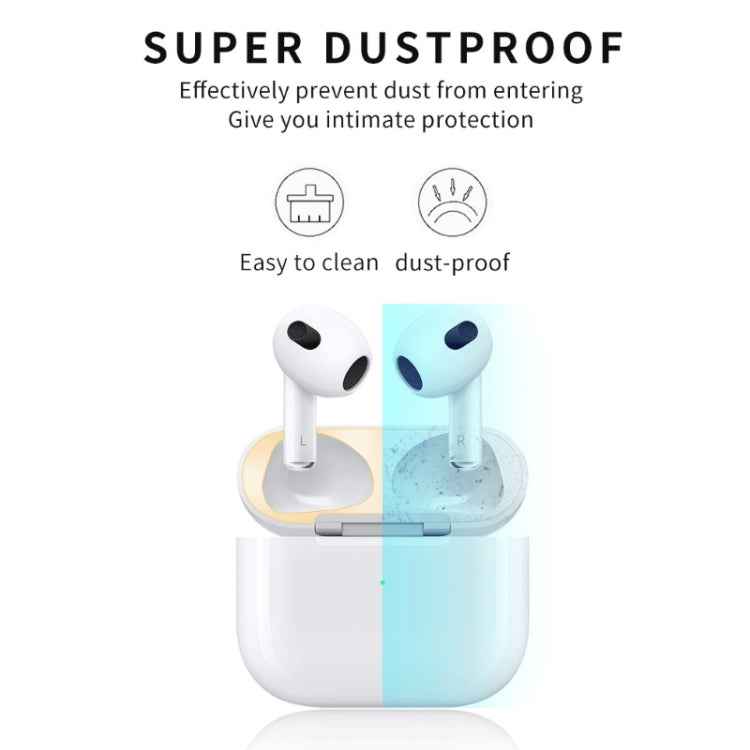 2 PCS Headphone Inner Cover Sticker Dustproof Protective Film For Airpods 3