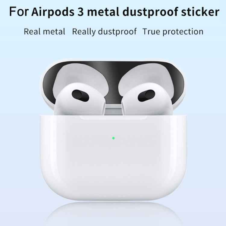 2 PCS Headphone Inner Cover Sticker Dustproof Protective Film For Airpods 3