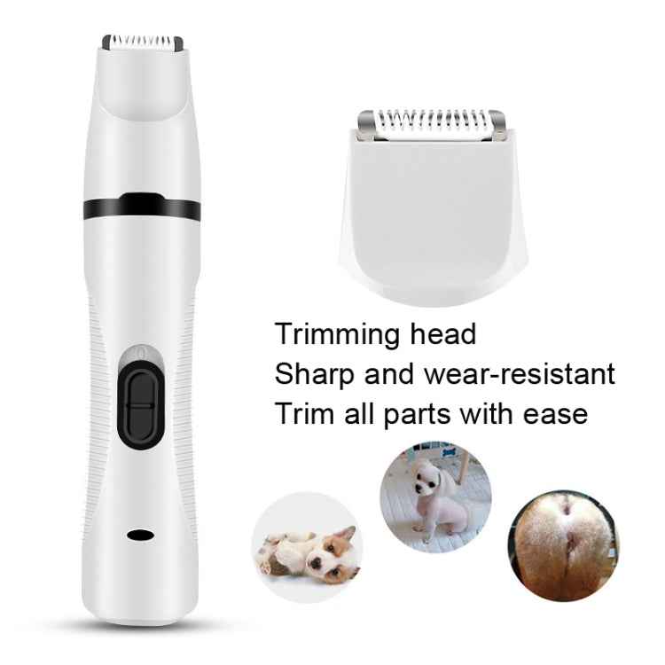 Pet USB Electric Shaver Dog Hair Trimming Nail Polisher