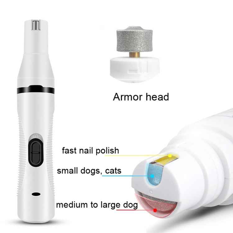 Pet USB Electric Shaver Dog Hair Trimming Nail Polisher