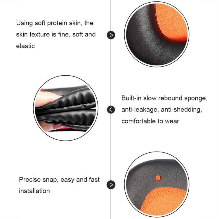 2 PCS Slow Rebound Sponge Headphone Cover Cushion For DAREU EH712/EH715