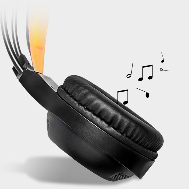 2 PCS Slow Rebound Sponge Headphone Cover Cushion For DAREU EH712/EH715, Black Red Net, Black Orange Net