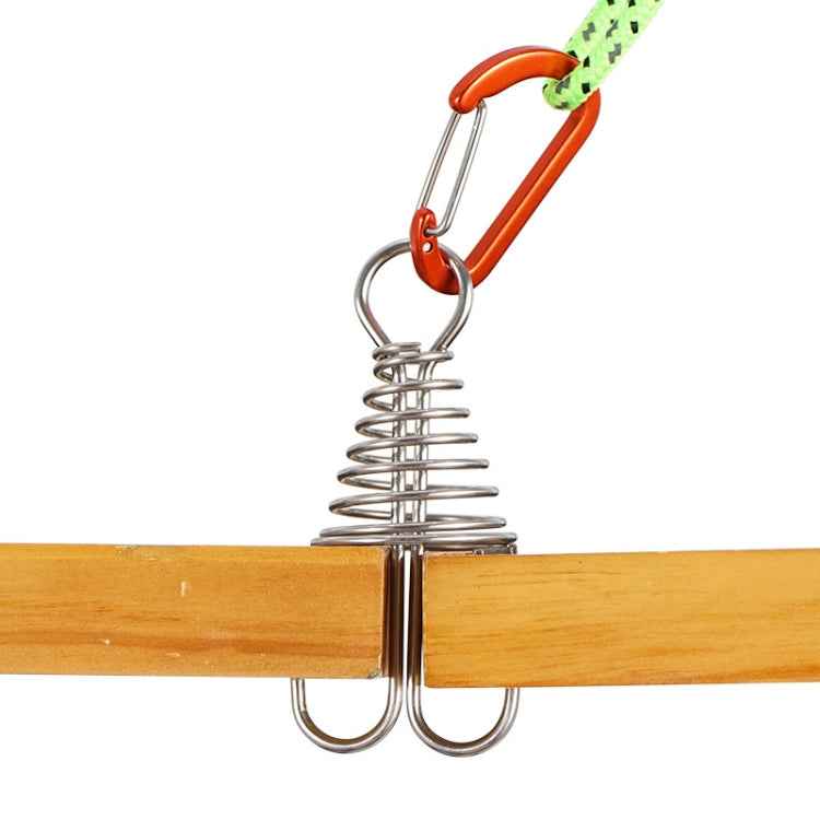 Outdoor Barracks Octopus Buckle Camping Deck Nail Stainless Steel Fixed Tent Rope Buckle