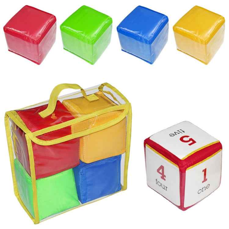 4 PCS / Set Portable Dice Toys Storage Bag Educational Early Education Toy