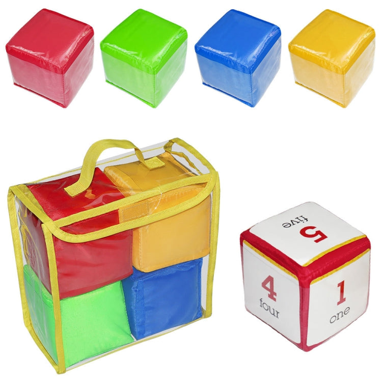 4 PCS / Set Portable Dice Toys Storage Bag Educational Early Education Toy, 4 PCS / Set