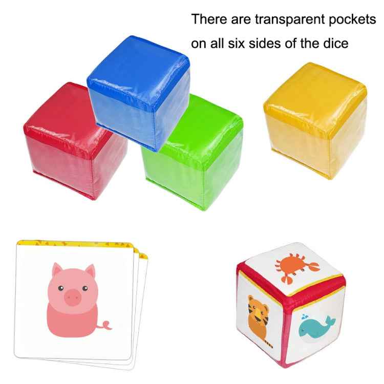 4 PCS / Set Portable Dice Toys Storage Bag Educational Early Education Toy