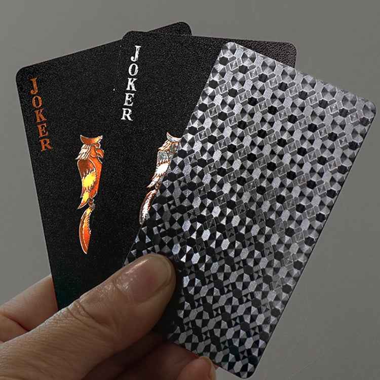 2 PCS Card Game Bronzing Waterproof Playing Cards