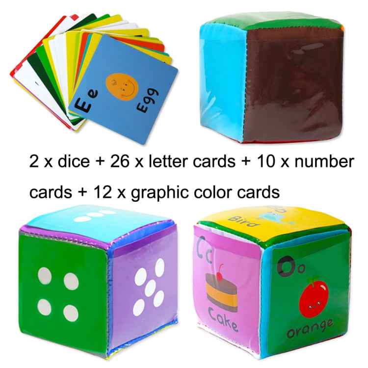 2PCS Alphanumeric Graphics Card Insertion Card Dice With Cards