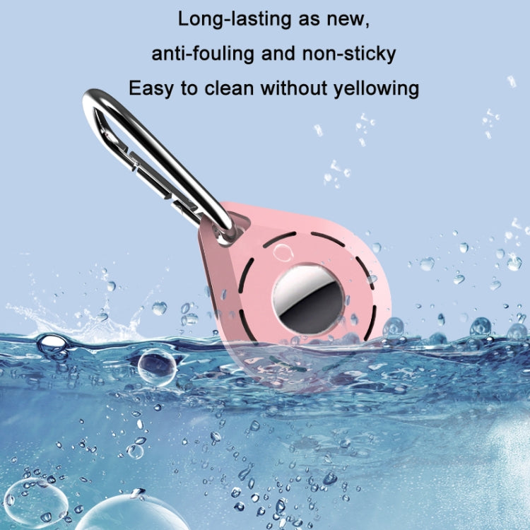 Location Tracker Anti-Lost Silicone Protective Cover For AirTag 2nd Gen / AirTag 1st Gen, Lime White, Mint Green, Orange, Black, Red, Yellow, Denim Blue, Wine Red, Ink Green, Noon Blue, Pink, Coral Color, Transparent, Luminous Green, Luminous Blue+Buck...