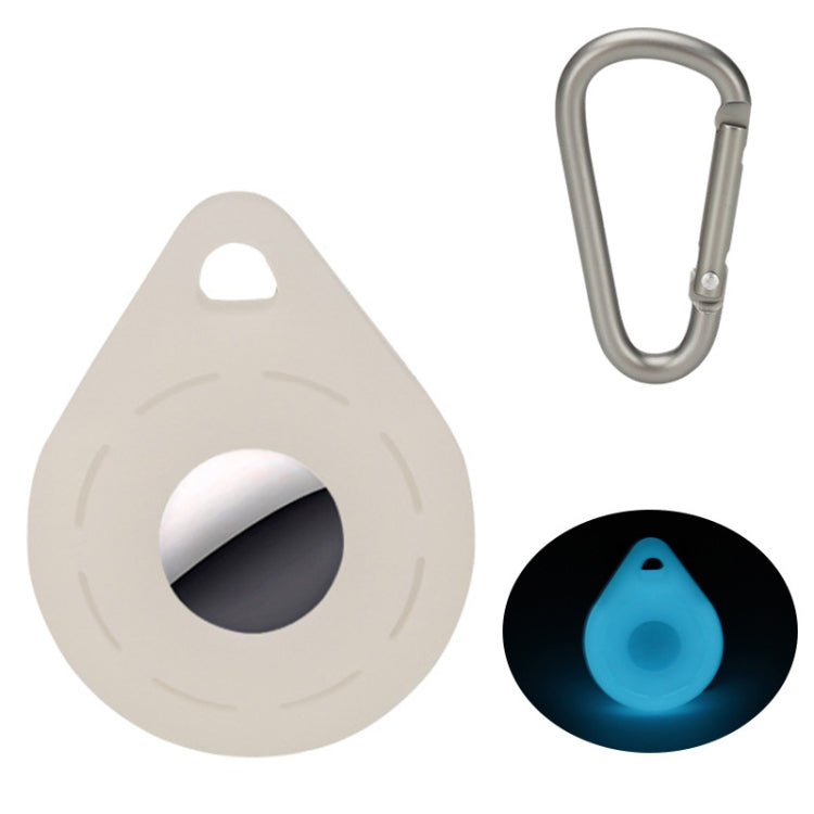 Location Tracker Anti-Lost Silicone Protective Cover For AirTag 2nd Gen / AirTag 1st Gen, Lime White, Mint Green, Orange, Black, Red, Yellow, Denim Blue, Wine Red, Ink Green, Noon Blue, Pink, Coral Color, Transparent, Luminous Green, Luminous Blue+Buck...