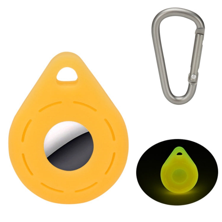 Location Tracker Anti-Lost Silicone Protective Cover For AirTag 2nd Gen / AirTag 1st Gen, Lime White, Mint Green, Orange, Black, Red, Yellow, Denim Blue, Wine Red, Ink Green, Noon Blue, Pink, Coral Color, Transparent, Luminous Green, Luminous Blue+Buck...