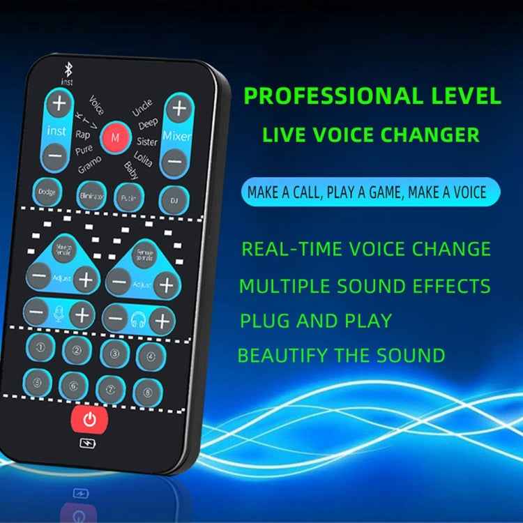 M10 Mobile Computer Sound Card Mini Voice Changer K Song Recording Bluetooth Voice Changer