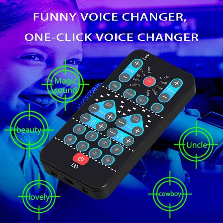 M10 Mobile Computer Sound Card Mini Voice Changer K Song Recording Bluetooth Voice Changer