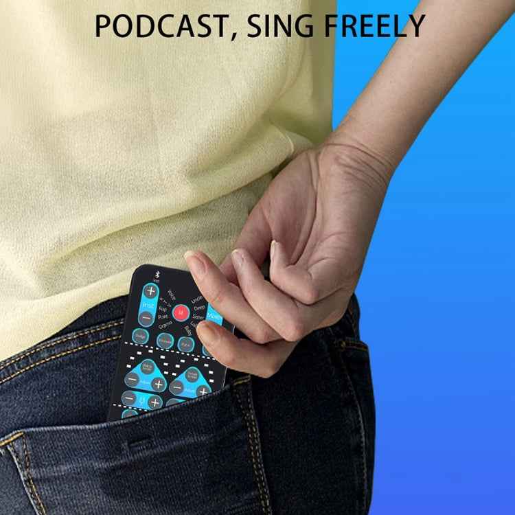 M10 Mobile Computer Sound Card Mini Voice Changer K Song Recording Bluetooth Voice Changer