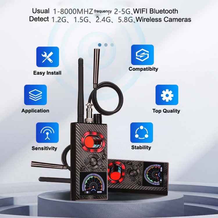 K99 Anti-eavesdropping Anti-candid Camera Detector Signal Camera Car Scanning Detector