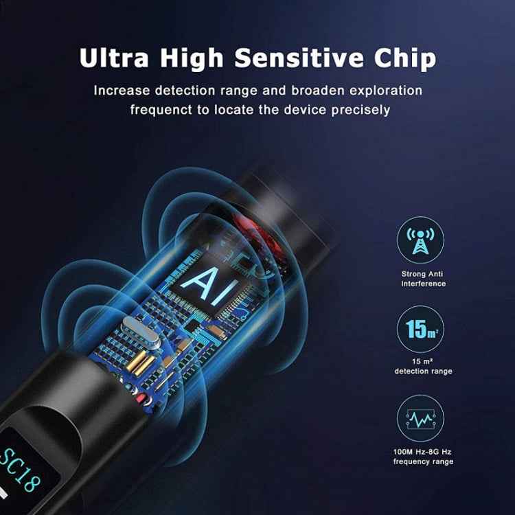 SC18 Signal Detector Hotel Anti-Sneak Camera Detector GPS Find Scanner