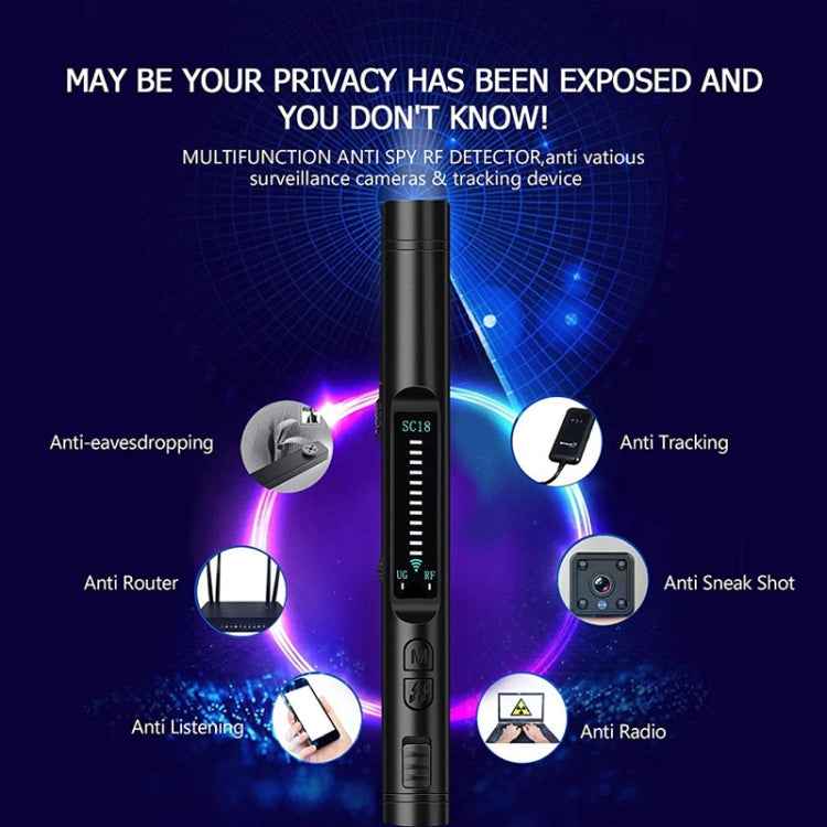 SC18 Signal Detector Hotel Anti-Sneak Camera Detector GPS Find Scanner