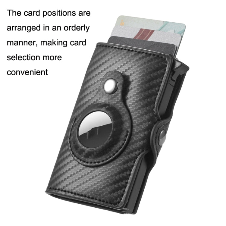 FY2108 Tracker Wallet Metal Card Holder for AirTag 2nd Gen / AirTag 1st Gen, Crazy Horse (Black), Crazy Horse (Coffee), Crazy Horse (Red), Crazy Horse (Green)