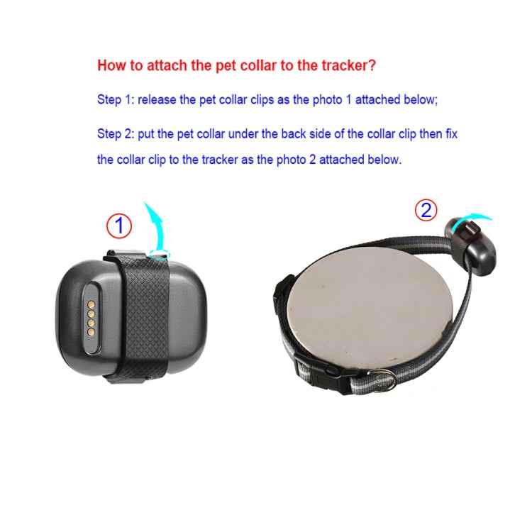 G16 Pets GPS Tracker IP67 Waterproof Smart Collar Anti-lost Tracking for Dog Cat