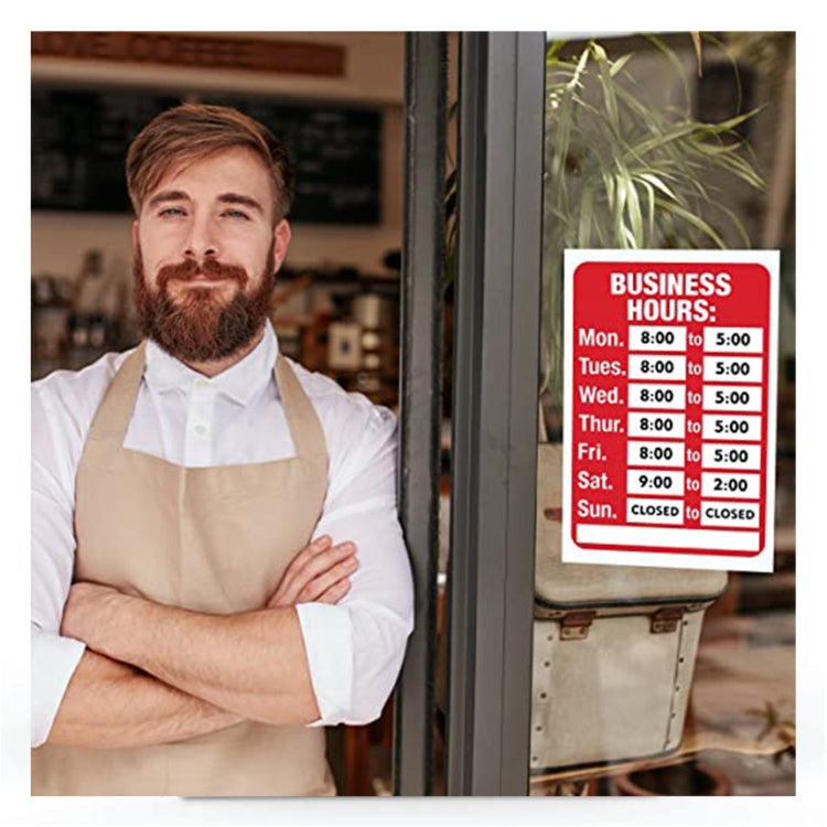 Company Shop Coffee Business Premises Business Hours Sticker