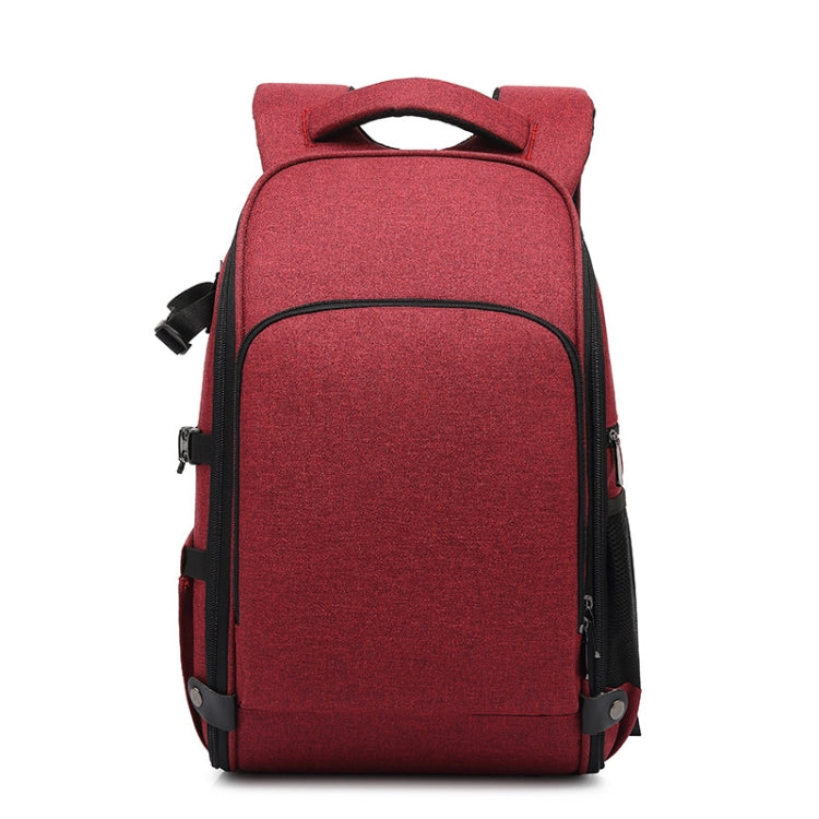 Cationic SLR Backpack Waterproof Photography Backpack with Headphone Cable Hole, Blue, Black, Red