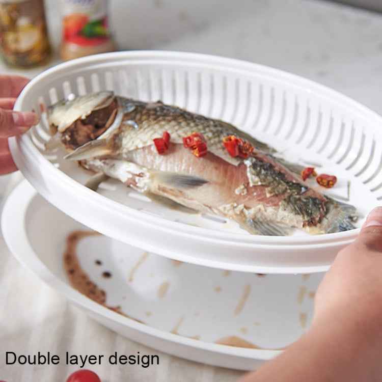 Microwave Fish Steamer With Lid Preserved Steamed Fish Plate