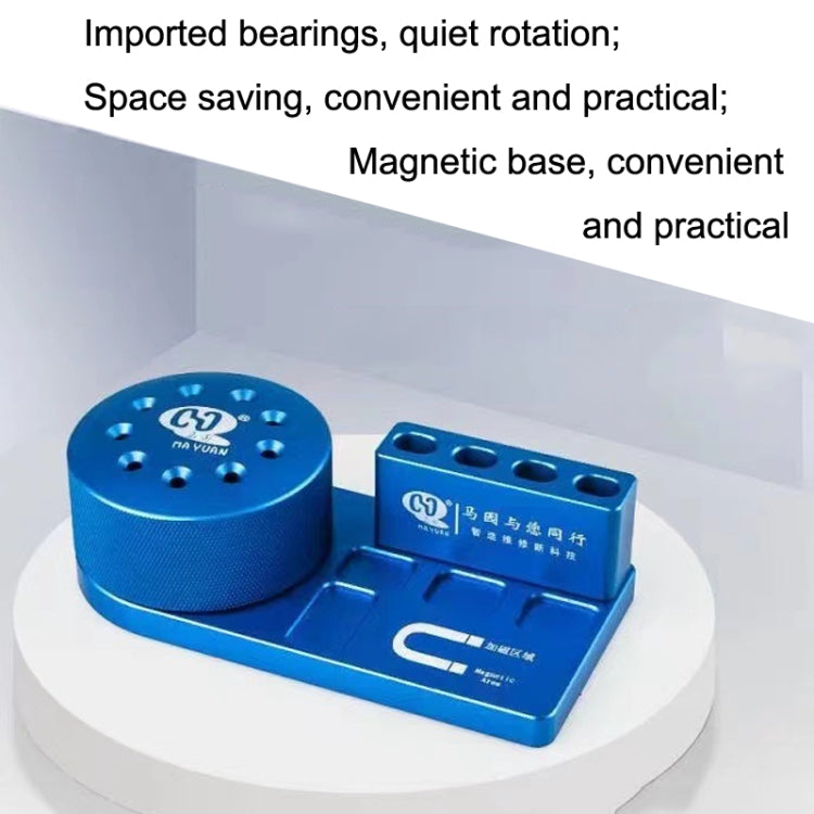 MaYuan Screwdriver Storage Rack Rotary Base Metal Screwdriver Storage Box
