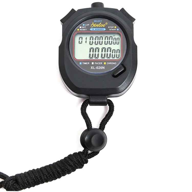 XINLONG XL-026N Double Row 10 Memories Electronic Stopwatch Large Screen Display Referee Timer